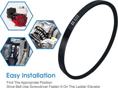 TP250 Ladder Elevator V-Drive Belt Size 51 Inches Replacement Tranzporter Roof,