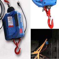 Portable Electric Hoist Wireless Remote 1500W Motor Lifts 450KG 24ft Heavy Duty