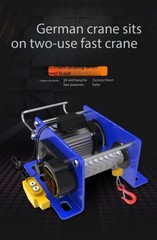 Electric Winch: 220V Small-sized Wire Rope Suspended Dual-purpose Hoist
