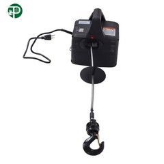 2 in 1 Portable Electric Hoist Winch, Wireless Remote Control 1100lbs 1500W