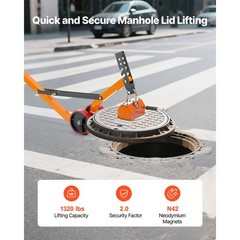 Uimoso Magnetic Lid Lifter Dolly with Durable Steel and 1320 lbs Capacity