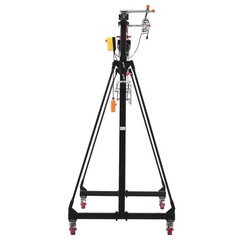 VEVOR Adjustable Gantry Crane 2200lbs 95.7″-142.9″ Manual Trolley Electric Hoist