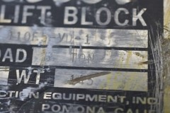 Miller high lift block model 110F5 5 ton