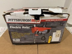 PITTSBURGH AUTOMOTIVE, ELECTRIC HOIST, 60346, 440 LB, W/ JET TROLLEY, 1/2 TON