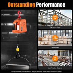 Miniature Electric Hoist 220v Portable Small Crane Home Small Lifting Machine