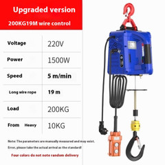 Remote Wireless Control Crane Electric Hoist Home Indoor Small Hoist 220V