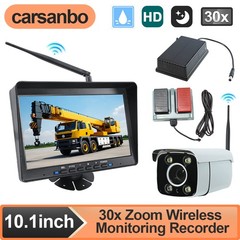 Wireless 30X Zoom Camera & 10.1″ Monitor System For Safe Operation Crane