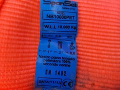 Span Set Travel Lift Sling NB10000PET, 10,000kg, 24′ x 12″