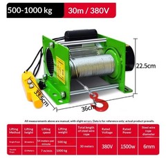 1-Ton Electric Hoist Winch for Home Use with Wireless Remote Control220V