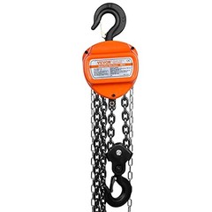 VEVOR Hand Chain Hoist, 2 Ton 4400 lbs Capacity 10 FT 2 ton 10ft G80, Orange