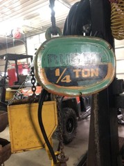 ¼ton. Budgit 113450-5 Electric Chain Hoist 3ph 230/460 16fpm Good Working Cond.