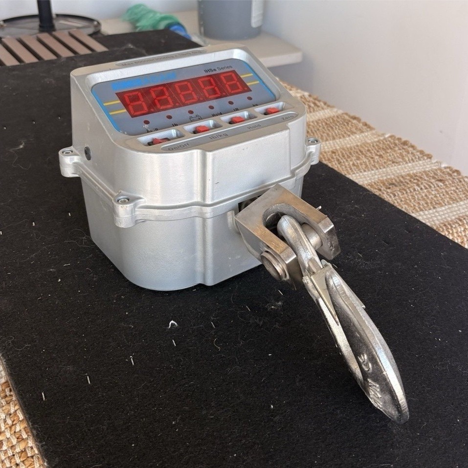 Adam IHSA Series Digital Hanging Crane Scale w/ Hook, Max 6000 lb/3000 kg