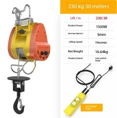 Mini Electric Hoist 220V Home Use Crane Winch Portable Winch Lifting Hoist