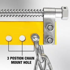 YELLOW JACKET Engine Hoist Shop Crane Engine Leveler 1500lbs Steel with Ball Bea