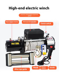 Electric Winch Vehicle-mounted Crane Off-road Self-rescue Towing Machine