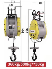 Electric Hoist 220V Adjustable Speed Home Lifting and Hoisting Machine