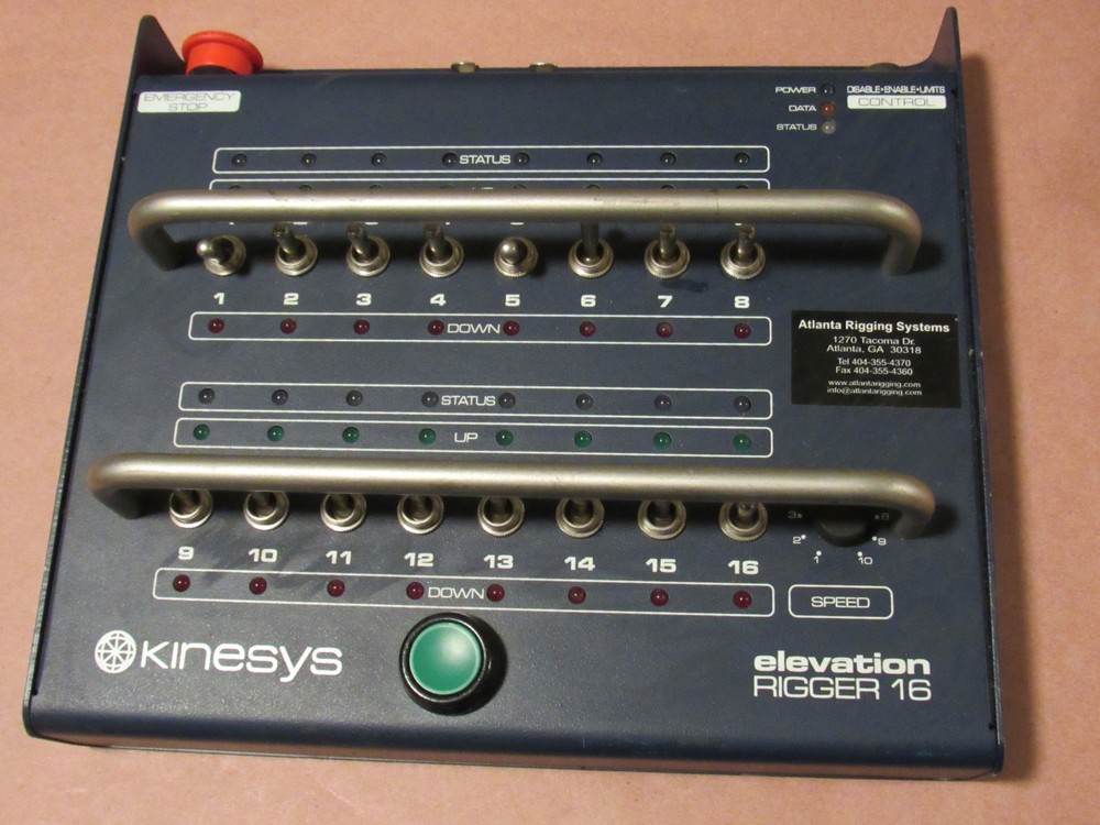 Kinesys Elevation Rigger 16 variable speed chain hoists