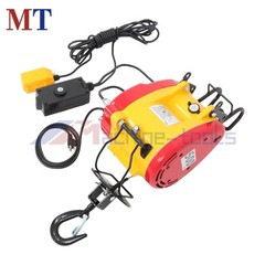 2-in-1 Electric Hoist Winch 1100 lbs Capacity 1800W Portable Power Winch