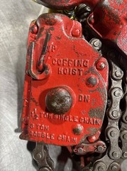 Coffing Hoist 1 Chain-1 1/2 Ton 2 Chain-3 Tons Chain Hoist Used Surplus. ID #4
