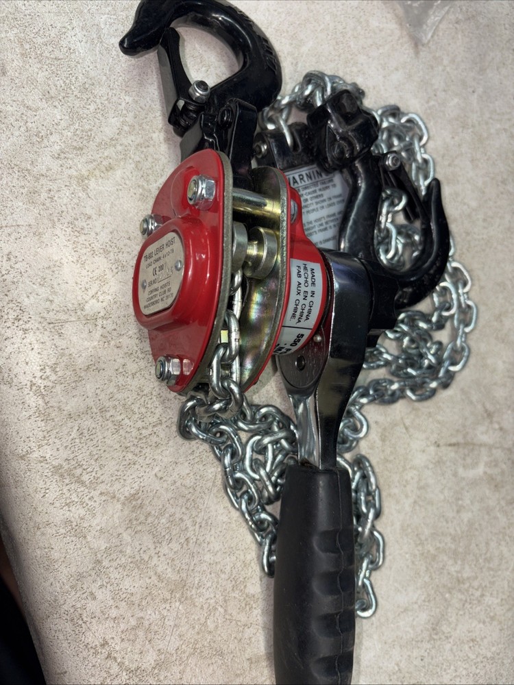 Lever chain hoist 1/4 ton 250 kg 5′ lift Series 602 with box China E5