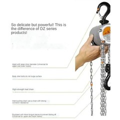0.25t Half Ton Small Manual Hoist Aluminum Alloy Inverted Chain Lifting Hoist