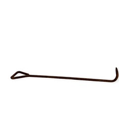 Manhole Lid Lift Hook Cover Pry Bar 29 in Steel Grate Grabber Flush Top