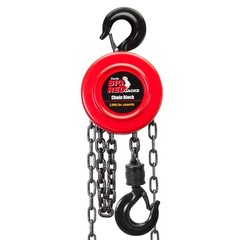 BIG RED Hand Chain Hoist 1 Ton 2000 Lbs Capacity 1 (2,000 lb), Red