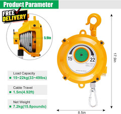 Spring Balancer 15~22Kg 33~49Lbs Retractable Spring Tool Balancer Balancer R..