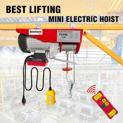 880Lbs Electric Hoist – 2-in-1 Wireless & Wired Control for Garage/Factory