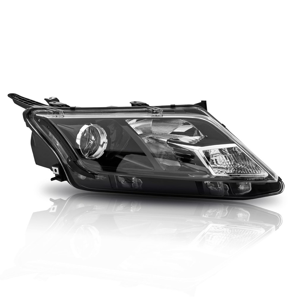 Headlight Assembly with Bulbs Passenger Side Black Housing 2010-2012 Ford Fusion