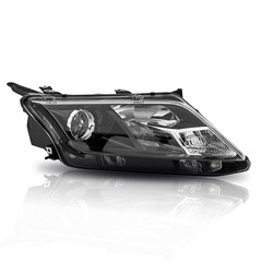 Headlight Assembly with Bulbs Passenger Side Black Housing 2010-2012 Ford Fusion