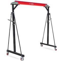 2200/4400 LBS Adjustable Gantry Crane 1-2 Ton Shop Cranes Lift Hoist 8FT-12FT US