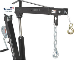 Hydraulic Pickup Truck Crane with Hand Winch – 2000-Lb. Capacity