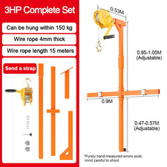 Foldable Crane Air Conditioner Lifting Bracket Lightweight Lifting Machine Brack