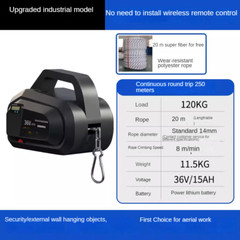 Rope ClimberMotorised AscenderPortable HomeWireless Remote Control Crane