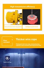 Winch Heavy Duty Explosion Proof Construction Cargo Crane 380v Electric Hoist