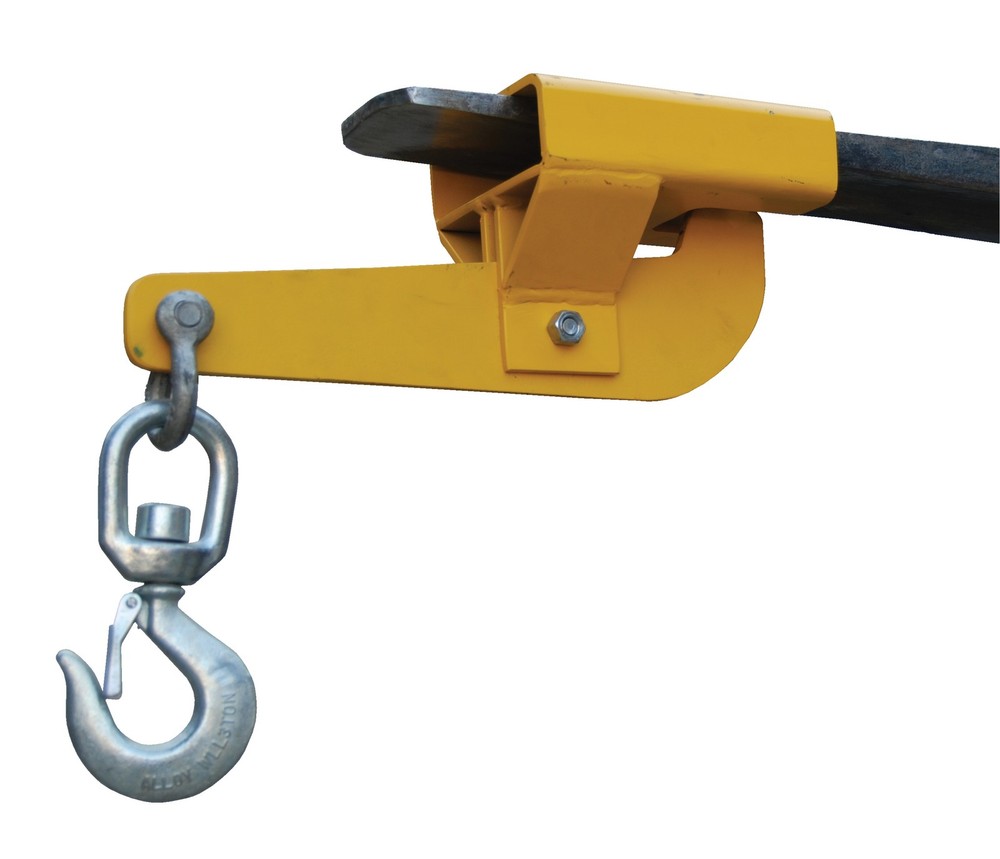 Vestil S-FORK-4-AT Single Auto-Tension Swivel Hoisting Hook, 4,000lb