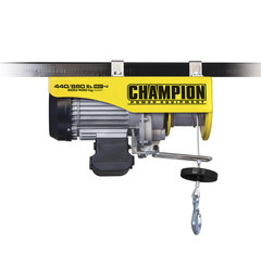 Champion Power Equipment 440/880 lb. Remote Control Electric Hoist