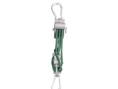Manual Locking 5:2:1 Hoist with 40 ft.Solid Braid Rope.Weighs 1Lb. 3 oz.