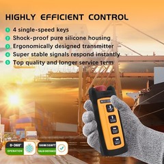 Wireless Lift Winch Trailer Electric Chain Hoist Crane Radio Remote Control I…