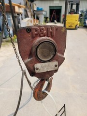 P&H 1/2 Ton Zip-Lift Cable Hoist AA2 1 Hp, 220/440 Volt w/Trolley & Pendant