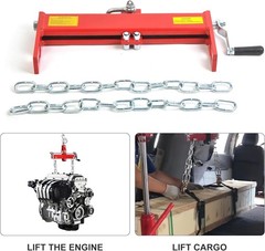 4000 LBS Load Leveler Shop Crane Cherry Picker with 2 Chains, Steel Chain Hoi…
