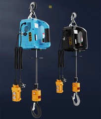 220V Portable Wireless Remote Control Electric Hoist Crane Home Use Small Lift