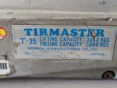 TIRMASTER T-35 TIRFOR Manual Cable Hoist 5,000 KGS Pull Capacity w/ Handle