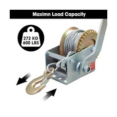 Big RED ATRT1061CR Torin 600lbs Capacity Manual Hand Crank Winch with 26.3FT …