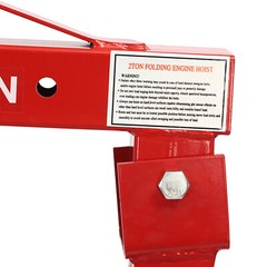 2 Ton Folding Engine Hoist Heavy Duty Engine Hydraulic Shop Crane 4 Level Adjust