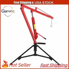 1000lb Capacity Hydraulic Truck Crane Hitch Mounted 360° Swivel NEW
