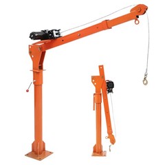 Hydraulic Pickup Truck Crane Hitch Mounted Crane 1000 lbs 360° Swivel Hoist Lift