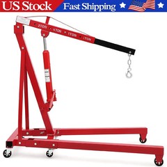 Folding Hydraulic Engine Crane 2 Ton Engine Hoist ,Heavy Duty Picker Hoist Lift