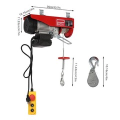 510W Electric Hoist Winch Hoist Crane Lift 551LBS 110V with Wired Remote Control